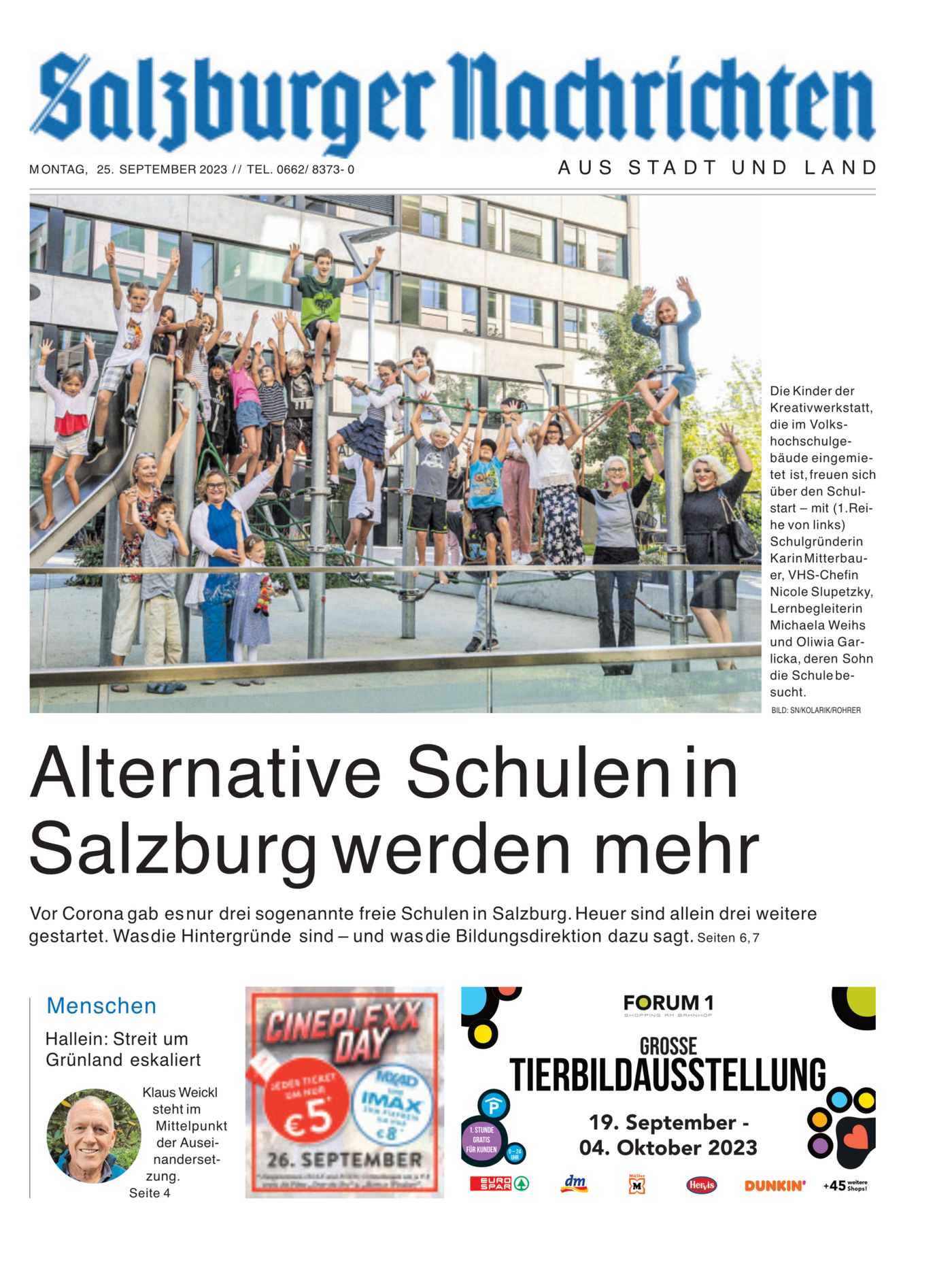 Lokalzeitung Titelblatt, 2023