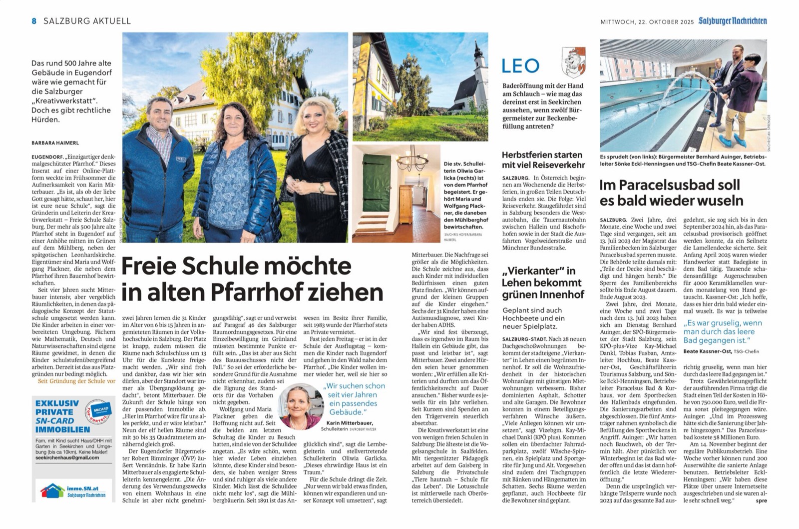 Artikel in den Salzburger Nachrichten, 2025
